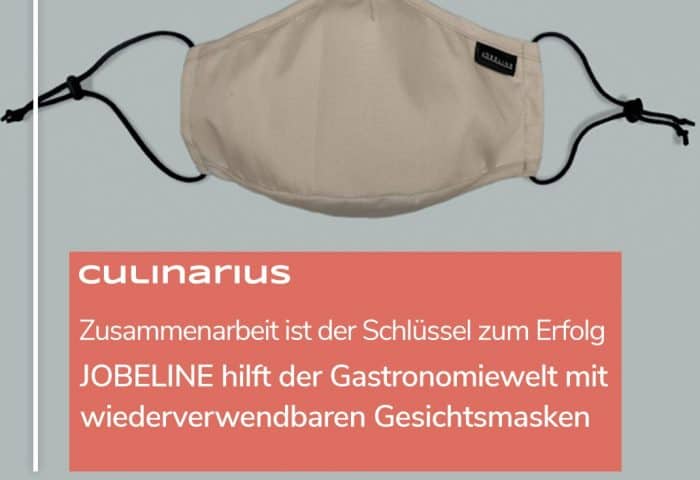 JOBELINE mit wiederverwendbaren Gesichtsmasken