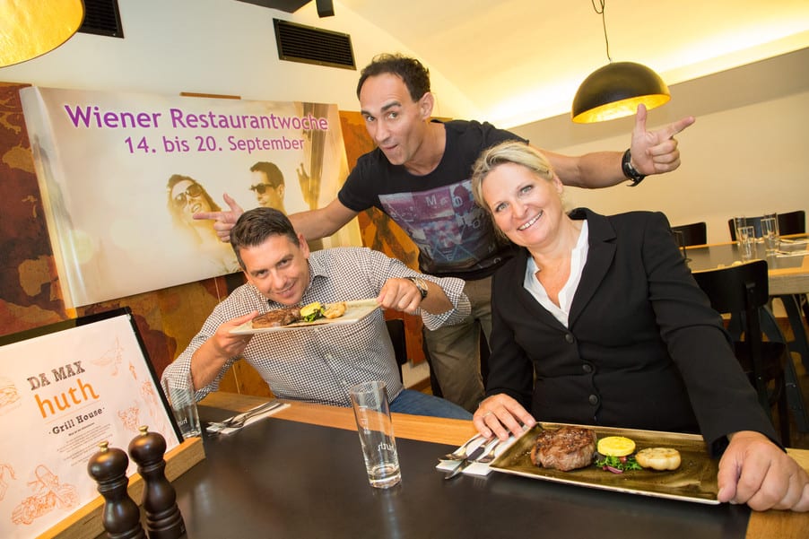 Gernot Kulis und die Gastronomen Gabriele & Robert Huth eröffnen gemeinsam Wiener Restaurantwoche
